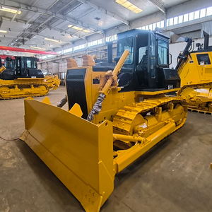 Bulldozer sur chenilles avec lame inclinable droite SD13, bulldozer sur chenilles de 13 tonnes, moteur Shangchai de 130 CV pour travaux de terrassement et nivellement des terres - Product Image 1