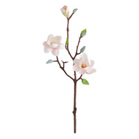 AL-5767 ZUOYI 52CM Artificielle 3 Têtes EVA Magnolia Fleur pour la Décoration de Chemin de Scène
