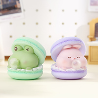 Figurine à presser Macaron Bulle, Jouet Tendance, Figurine Anti-stress Animal Mignon, Balle Fidget pour Décoration de Bureau et Cadeaux pour Enfants