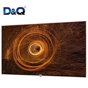 DQ טלוויזיה-חמה מכירה אמיתי 4K UHD 55 אינץ led טלוויזיה חכם טלוויזיה עם אנדרואיד & wifi מזג זכוכית חכם טלוויזיה