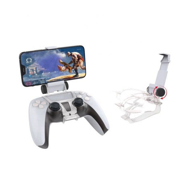 Mobile Phone Clamp Gaming Clip Holder for PS5 Controller Gamepad Handle Mount Bracket for PS5 Controller Game Accessories