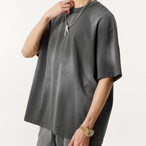 Fabricant de t-shirts graphiques pour hommes de marque décontractée unisexe de luxe en gros T-shirt imprimé surdimensionné personnalisé - Product Image 5