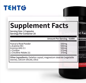 Cápsulas <span class=keywords><strong>de</strong></span> L-Arginina y L-Citrulina AKG Personalizadas para Adultos, Nutrición Deportiva para Mejorar la Circulación Sanguínea y la Recuperación Muscular - Product Image 2