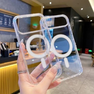 New Arrivals for iPhone 17 Phone Case Magnetic Clear Hard <b>PC</b> TPU Protective Bumper Cover for iPhone 16 15 14 13 12 17 Pro Max - Product Image 3