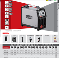KENDE AC DC IGBT Onduleur TIG bâton machine de soudage IN-155A MMA Soudeuse À L'ARC portable d'argon