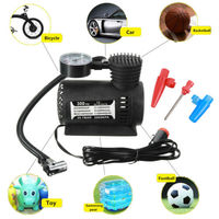 Mise à niveau De Haute Qualité 12V 300 PSI Vélo Pneu Pompes Portable Auto Électrique De Voiture Vélo Pneu Gonfleur Pompe À Air Compresseur
