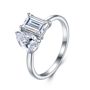 Обручальное кольцо с муассанитом - Product Image 3