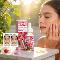 Huile Essentielle de Rose Naturelle Marque Blanche Hydratante Éclaircissante Anti-Âge Sérum Visage Huileux Logo Personnalisé Faible MOQ