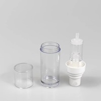 En stock bouteille de mélange d'huile de poudre à double chambre mélange deux-en-un avec pompe séparation de la poudre d'eau poudre lyophilisée