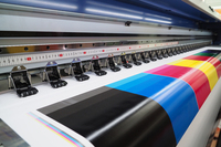 Venta al por mayor 1,8 m de ancho de gran formato dos cabezales de impresión xp600 dx5 impresora de tinte digital eco solvente plotter i1600 impresora eco solvente
