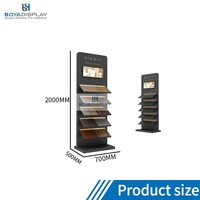 Présentoir autoportant en métal pour échantillons de revêtements de sol, présentoir électronique, vitrine de marqueterie, support de sol pour la vente au détail
