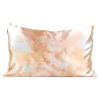 Taie d'oreiller en satin de soie tricotée de luxe, écologique, avec fermeture éclair, motifs unis/à pois/géométriques/animaux, personnalisable pour usage domestique et hôtelier