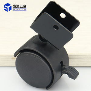Shengyuan Furniture Caster 2 Inch Plastic With Brake Plate Mount Polyurethane Wheel - Product Image 1