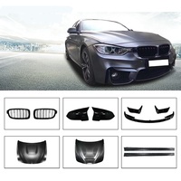 Kits de pare-chocs avant et arrière pour BMW Série 3 F30 F35 2012-2019, style M3, ailes et capot inclus, kits carrosserie complets.