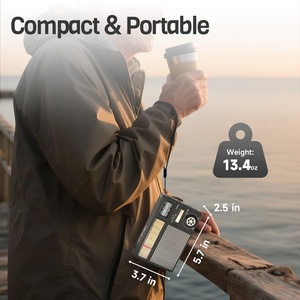 Radio <span class=keywords><strong>vintage</strong></span> portable Haut-parleur sans fil FM/AM/SW/Carte TF/Lecture USB/USB-C/Solaire/Lanière Radios à transistors Petites radios - Product Image 4