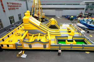 Château gonflable commercial pour enfants, thème lune, avec toboggan aquatique, pour la <span class=keywords><strong>location</strong></span> événementielle - Product Image 5