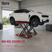 Sera 2026 Équipement de réparation automobile de haute qualité, Fabricant chinois, Couleur personnalisée, Pont élévateur à ciseaux pour voitures, hauteur de levage 1200 mm