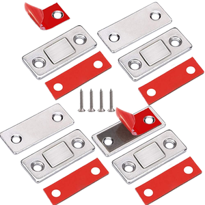 Loquet magnétique moderne robuste en acier inoxydable, <span class=keywords><strong>aimant</strong></span> fin et puissant <span class=keywords><strong>pour</strong></span> armoires et portes coulissantes domestiques, facile à installer - Product Image 1