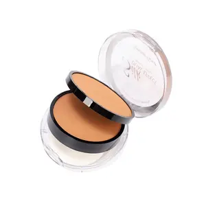 Sample Available custom low moq compact face pressed powder Makeup Double pressed Powder boxes pressed Powder