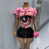 Nouveaux débardeurs d'été pour femmes avec rivets, sans manches, imprimés, décontractés, t-shirts graphiques tendance, débardeurs courts pour femmes