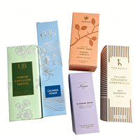 Boîte en papier d'emballage pour cosmétiques et soins personnels de haute qualité, impression personnalisée