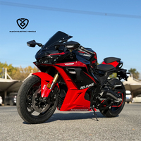 Newly Designed 8KW Water Cooling System Center Motor High-end High-speed 72V160AH ABS Racing Electric Motorcycle 160km/h Max