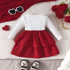 Vente en gros d'usine : Robe de princesse pour bébés filles, à manches longues, avec broderie motif 'Love', style mode et charmant, idéale pour les fêtes - Product Image 6