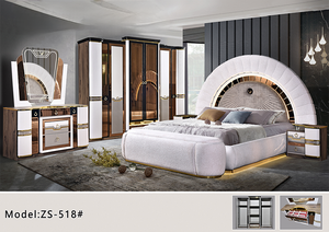 Set Completo di Mobili per Camera da Letto di Lusso Turco <span class=keywords><strong>Istanbul</strong></span>, Letto Matrimoniale Moderno con Struttura in Legno, Arredamento di Alta Gamma per Camera da Letto - Product Image 6