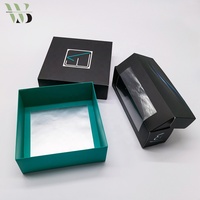 고품질 사용자 정의 로고 인쇄 검은 쿠키 사탕 빵 과자 포장 pvc 창과 판지 종이 상자