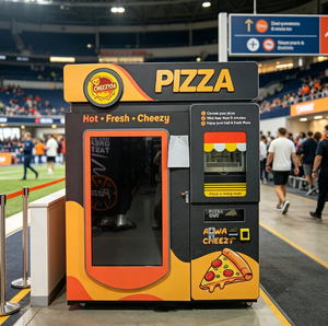 Hightech-Pizzaautomat Snack-Food-Shop Bäckerei Italien Handgemachter Pizzaautomat mit QR-Code für 2 Pizzen gleichzeitig - Product Image 5