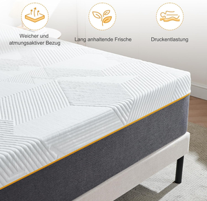 Colchón Ortopédico de Espuma Viscoelástica de Alta Densidad de 14 Pulgadas con Gel Refrigerante, Sensación Suave y Soporte para la Espalda - Product Image 2