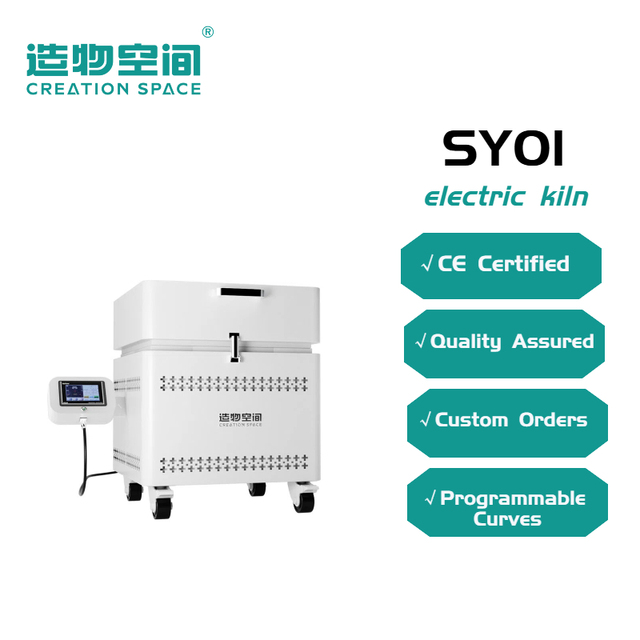 Mini Home Beginner Ceramic Electric Pottery Kiln 1280 Multifunction 2.5KW Programmable Temperature Control 0.01 Cubic