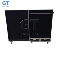 Valise de transport professionnelle sur mesure pour équipement de sport automobile, avec tiroir araignée grand format et double armoire noire