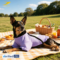 Veste imperméable pour chien, coupe-vent, légère, avec cordon de serrage réglable, vêtements pour animaux de compagnie, vente en gros d'usine