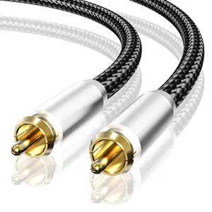 Oufan Subwoofer Cable 10 ft, Digital Coaxial Audio Cable Subwoofer Wire SPDIF Single RCA Cables Male to Male Dual Shielded
