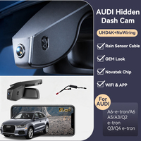 Kamera Dasbor 4K Dual Lensa dengan G-Sensor, Rekam Berulang, Universal, Kabel Pengisian Daya WiFi, Model Audi A4 A1 A3 A8, Garansi 1 Tahun