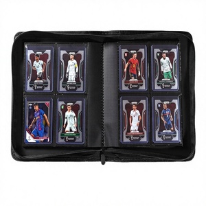 Custom 4-Pocket Durable Metal/PU Leather Trading Card Binder with Card Sleeves for TCG Collection (Customizable Size) - Product Image 3