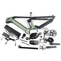 Joyebikes Bafang 48v 750w M560 Cadre de vélo électrique VTT à suspension intégrale Cadre Enduro en carbone avec batterie de cellule importée 840Wh
