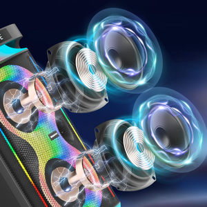 Hot Selling <span class=keywords><strong>8</strong></span> Zoll RGB LED tragbare Party-Lautsprecher Dual 4500mAh wiederauf ladbare Audio-Player-Fernbedienung für Outdoor-<span class=keywords><strong>Box</strong></span> - Product Image 3