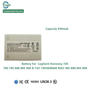 Servicio Personalizado <span class=keywords><strong>3</strong></span>. Paquete de Baterías de Iones de Litio de 7V 950mAh Compatible con los Controles Remotos Universales de la Serie Logitech Harmony - Product Image 3