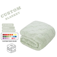 Couverture de jet super douce vert sauge couverture de lit légère en polaire de flanelle soyeuse de qualité supérieure toutes saisons