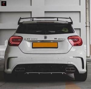 Pièces de voiture à hayon W176 pour Mercedes Benz classe A A45 W176 diffuseur arrière avec embouts d'échappement A180 A200 A220 <span class=keywords><strong>A250</strong></span> A260 <span class=keywords><strong>2018</strong></span> + - Product Image 5