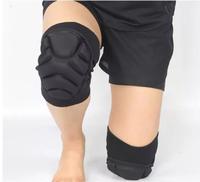 Genouillères de compression anti-collision en tricot avec coussin épais en éponge et structure alvéolée pour le volleyball