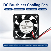 Ventilateur de refroidissement pour armoire d'onduleur DC 4015, 40 mm, sans balais, 24 V, 12 V, 5 V, à roulement à manchon, micro-ventilateur axial pour dissipation thermique des équipements