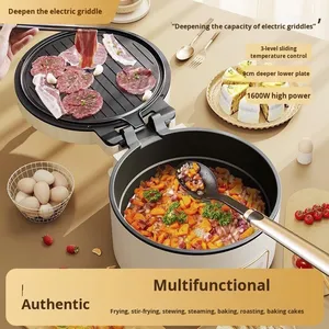 Machine à crêpes électrique tout-<span class=keywords><strong>en</strong></span>-<span class=keywords><strong>un</strong></span> à double face Machine à crêpes suspendue avec chauffage approfondi pour usage domestique - Product Image 5