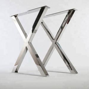 Hot Selling High Quality X Shape Stainless Steel Metal <b>Table</b> <b>Legs</b> Wholesale - Product Image 2