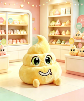 Peluche Mignonne et Moelleuse en Forme de Crotte, Jouet en Peluche Doux, Peluche Kawaii en Forme de Crotte, Décoration Amusante pour Chambre, Coussin Décoratif, Cadeau d'Anniversaire Unique pour Enfants