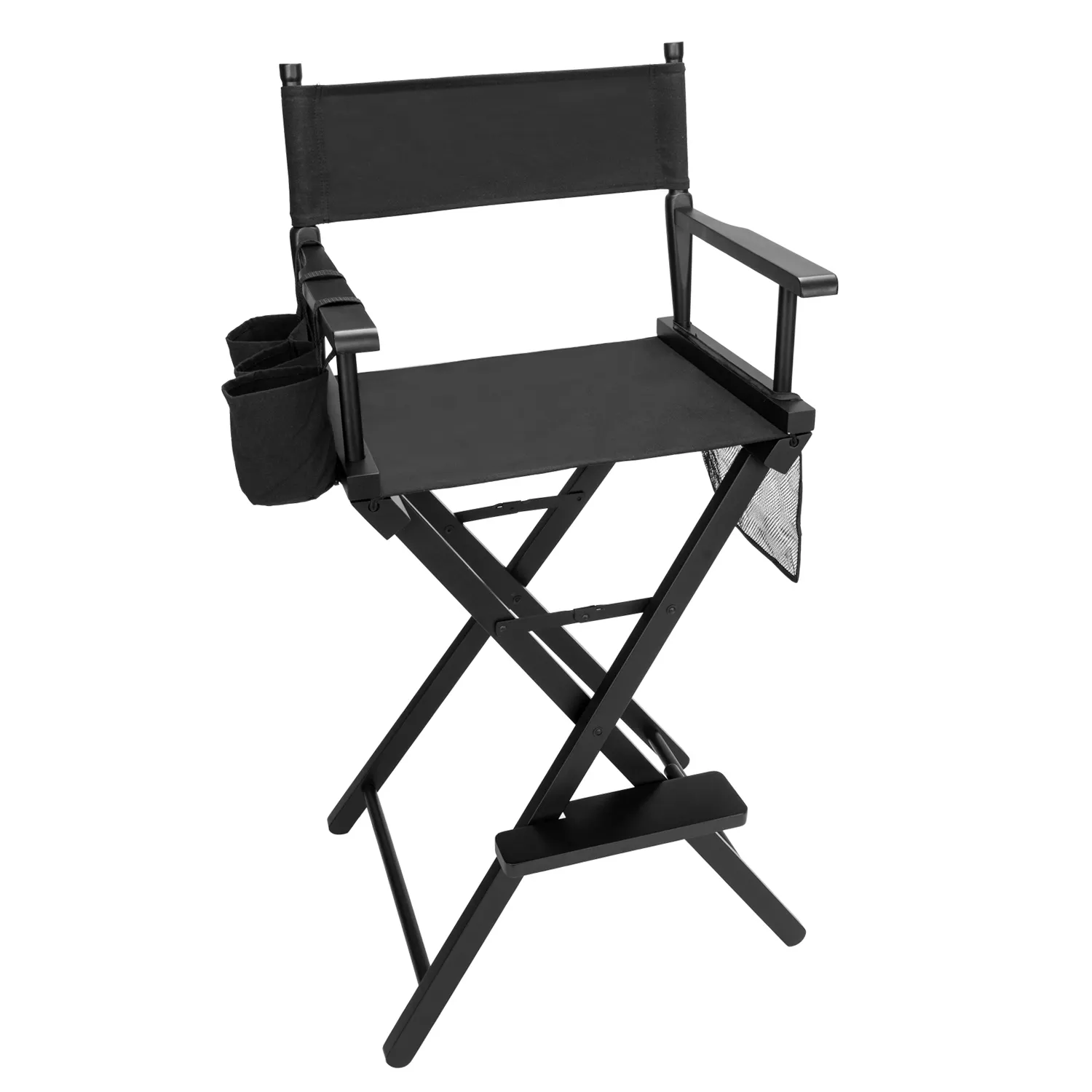 कस्टम पेशेवर पोर्टेबल लंबा तह मेकअप एल्यूमीनियम निर्देशक की कुर्सी श्रृंगार कुर्सी समुद्र तट कुर्सी बनाने की मशीन