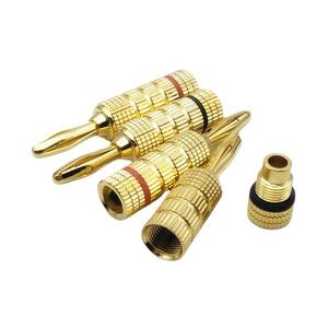 Nuevo Conector Banana Plateado en Cobre de 4MM para Amplificador de Audio, Venta Directa de Fábrica - Product Image 1
