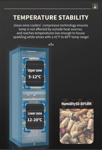 Nuevo Refrigerador de <span class=keywords><strong>Vino</strong></span> de Doble Zona 2026, 36 dB, Clase F, Negro, Refrigerador de <span class=keywords><strong>Vino</strong></span> Independiente - Product Image 4